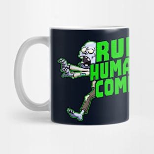 run humans coming Mug